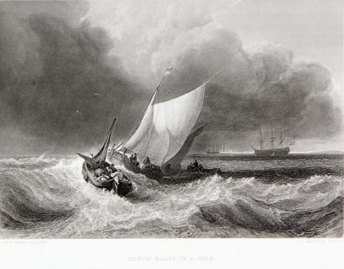 Dutch Boats in a Gale