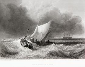 Dutch Boats in a Gale