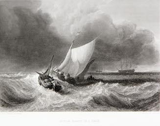 Dutch Boats in a Gale