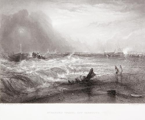 Stranded Vessel off Yarmouth