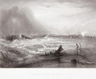 Stranded Vessel off Yarmouth