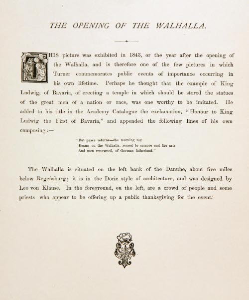 The Opening of Walhalla