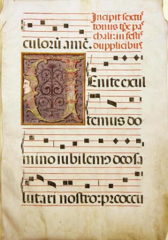 Illuminated Page from Antiphonal