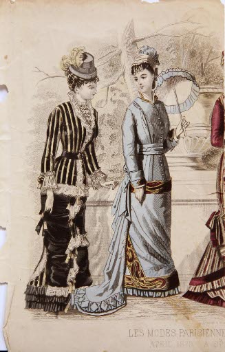 Fashion plate, Peterson's Magazine, APRIL, 1879 . . .