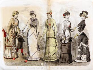 May 1881 the Croquet Party, Peterson's Magazine