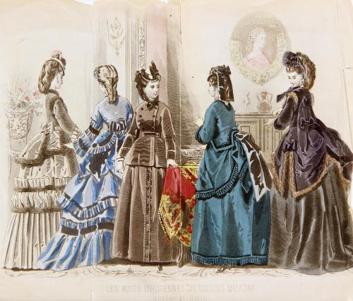 Fashion plate, Peterson's Magazine, NOVEMBER 1871