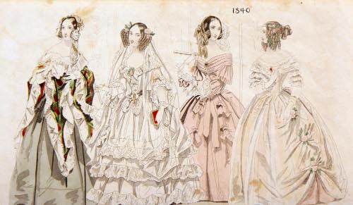 Fashion Plate, Godey's Lady's Book, December 1840