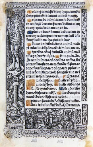Illuminated page from Book of Hours