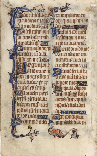 Page from a Psalter