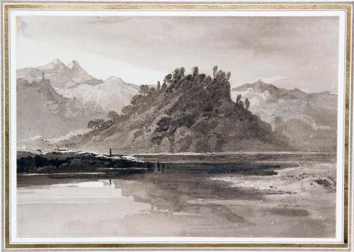 Hills By A Lake