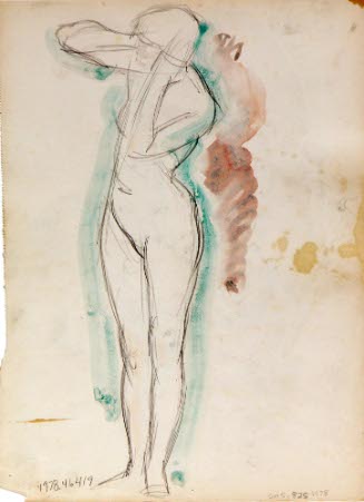 Sketchbook with forty-seven nude figure studies