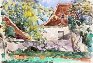 Farmhouse near Cubiac, verso
