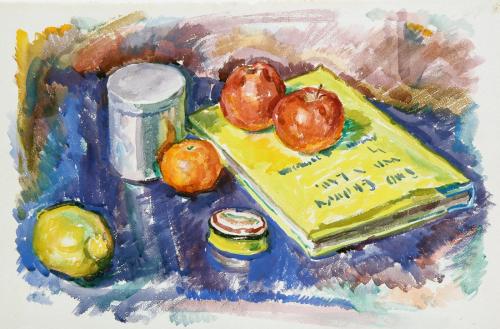 [Book, fruit]
