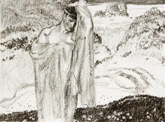 Classical Figure in Landscape