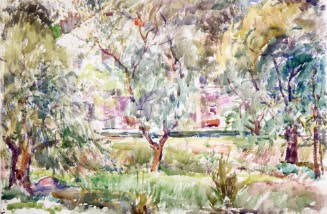 [Trees, house]
