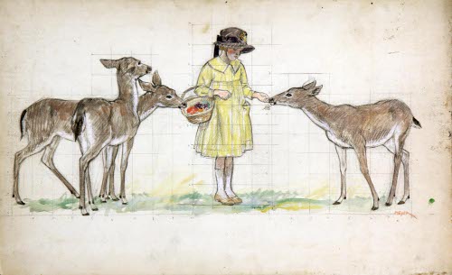 Girl & Deer