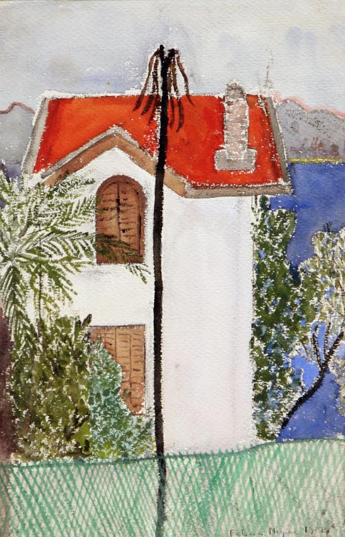 [White House with a Red Roof]