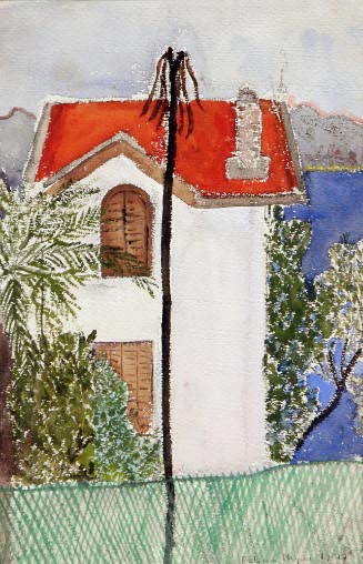[White House with a Red Roof]