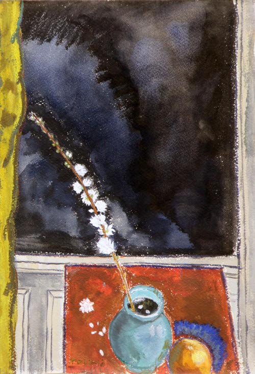 White Flower in Vase