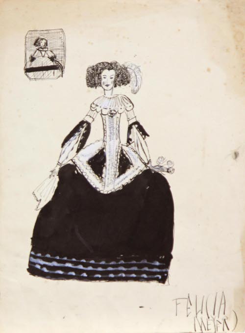 Woman in historical costume