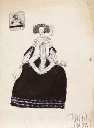 Woman in historical costume
