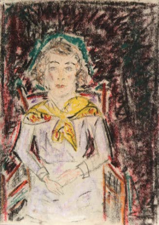 Seated Woman with Yellow Scarf