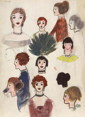 12 Ladies' Heads