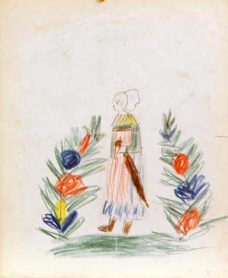Woman Framed by Trees