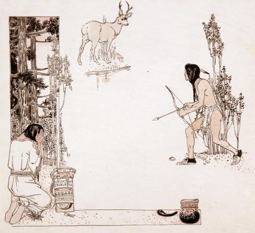 Hiawatha and The Deer/Nokomis