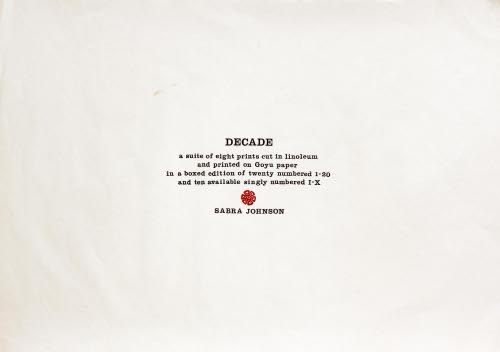 Decade Series-Colophon