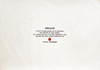 Decade Series-Colophon