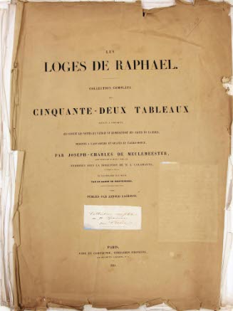Front matter for engravings