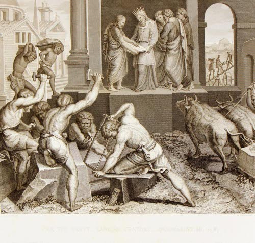 Praecitq. Rexut...Lapides Grandes...Quadarint O Kings V