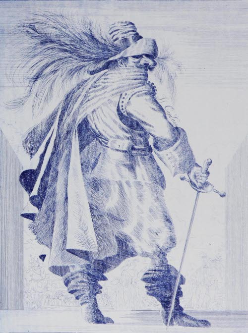 Commedia dell'Arte II-A, 'Il Capitano'