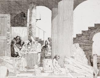Commedia dell'Arte XXII-A, 'After the Performance'