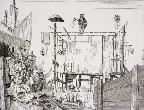 Commedia dell'Arte IX-A, 'On the Fish Market'