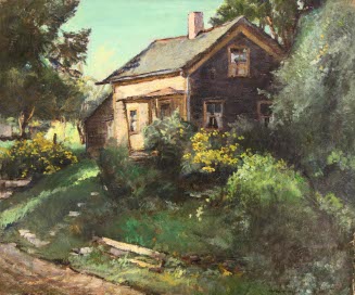 [Cottage in trees]