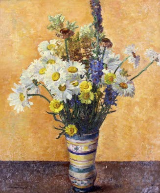 Shasta Daisies in a Vase
