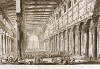 Spaccato Interno della Basilica di S. Paolo Fuori delle Mura