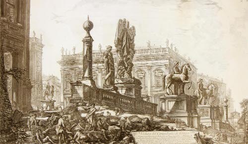 Veduta del Campidoglio di Fianco