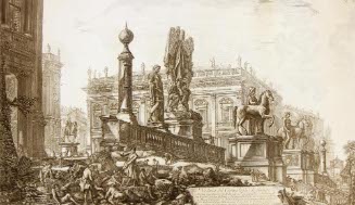 Veduta del Campidoglio di Fianco