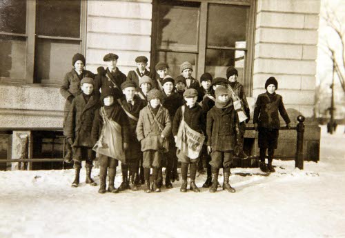 Group of Barre Times Newsies