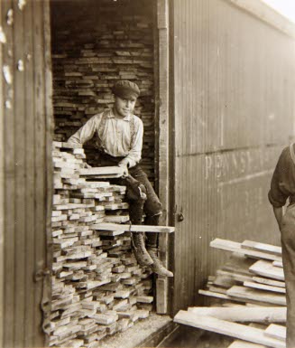 Young Boy Working for Hickok Lumber Co., Burlington, Vermont