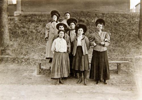 Young girls at Chace Cotton Mill