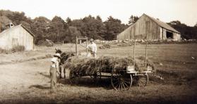 Carl Brown working a 160 acre farm in Southern Vermont
