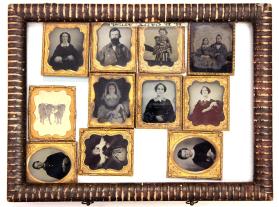 Ambrotypes in frame