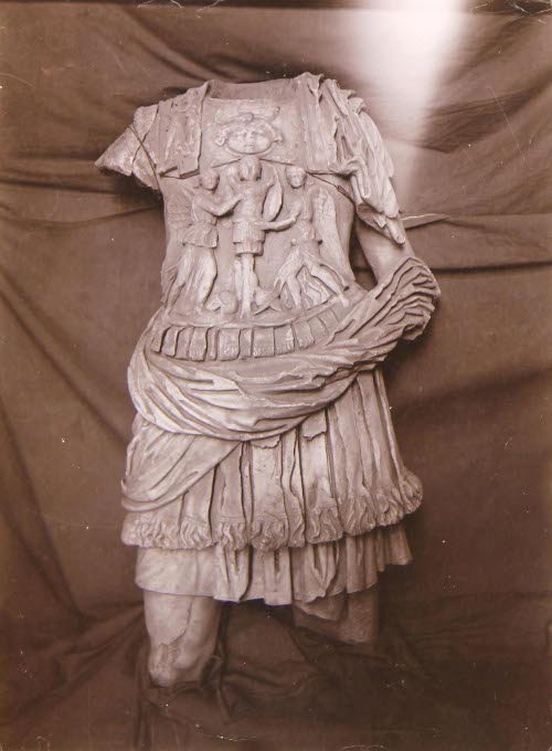 [Torso in Roman garb]