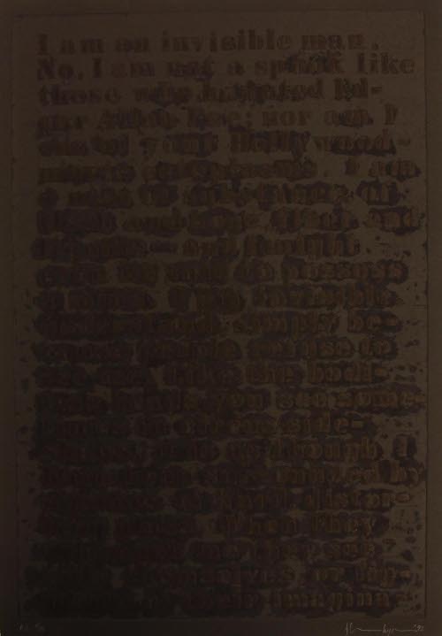 Untitled (Four Etchings), Untitled (I Am an Invisible Man)