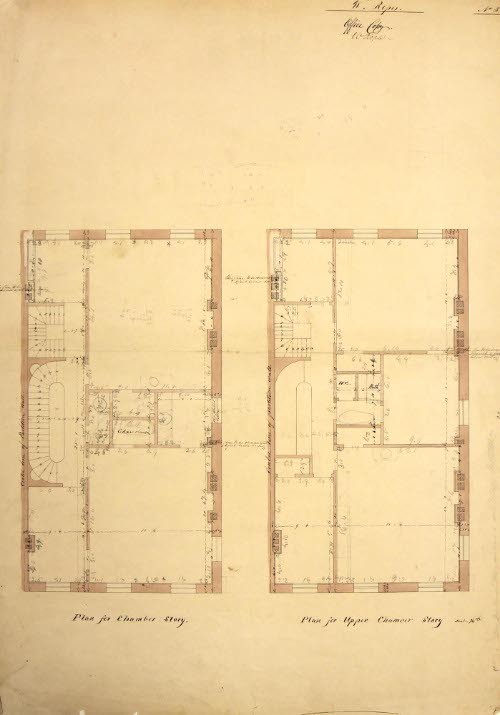 Plan for Chamber Story; Plan for Upper Chamber Story