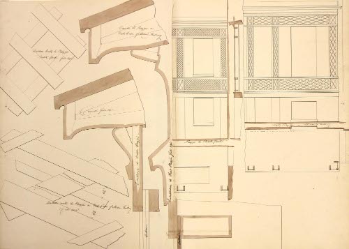 Page from Wheeler House Drawings, Piazza
